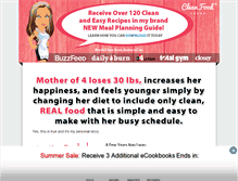 Tablet Screenshot of cleanfoodlove.com
